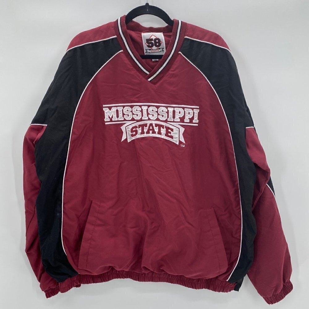 58 Sports V-Neck Pullover Windbreaker Men’s Size XXL